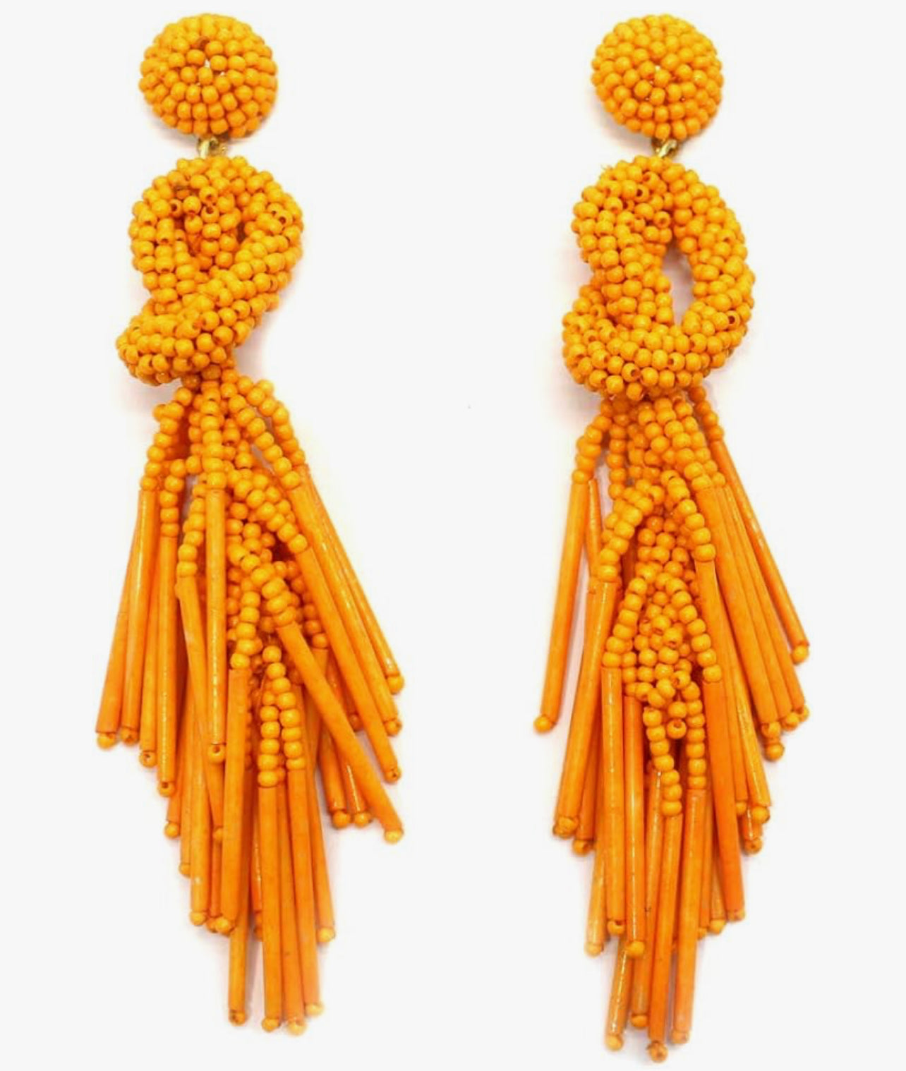 Boho Beaded Knot Earrings