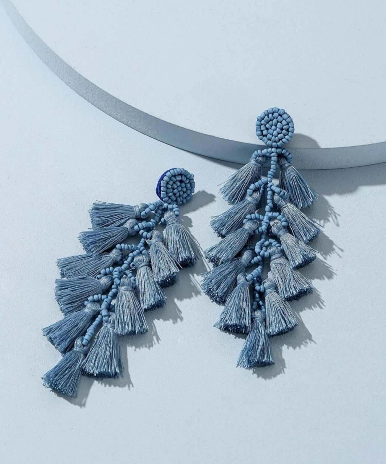 Beaded tassel Earrings 