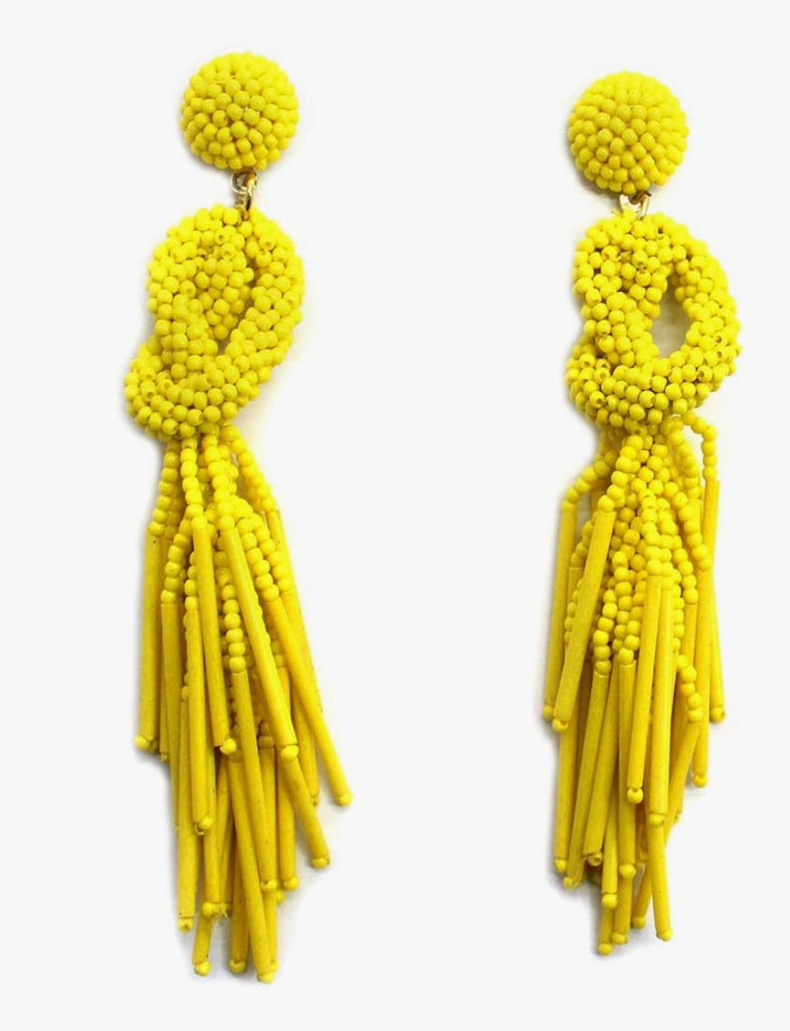 Boho Beaded Knot Earrings