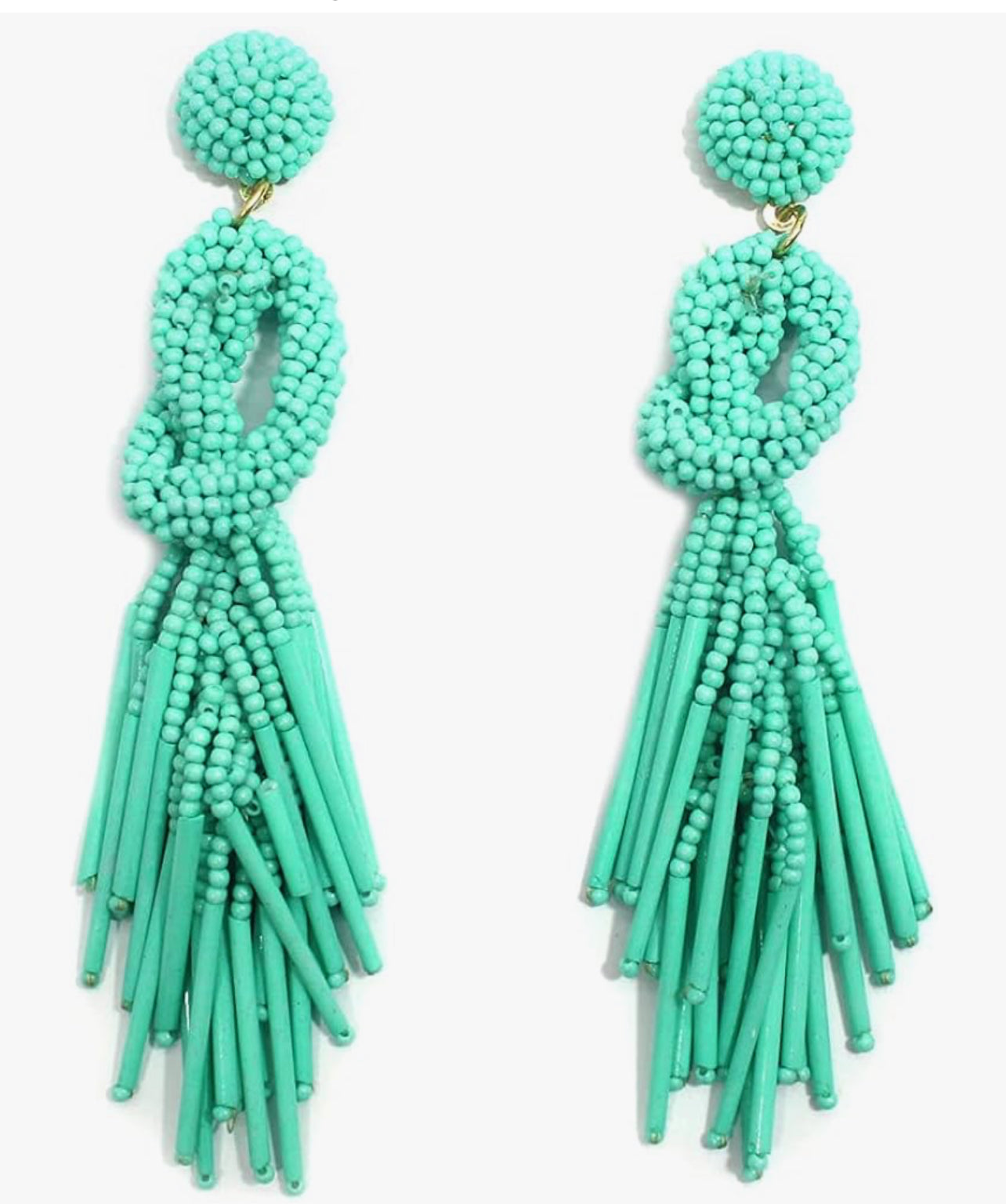 Boho Beaded Knot Earrings