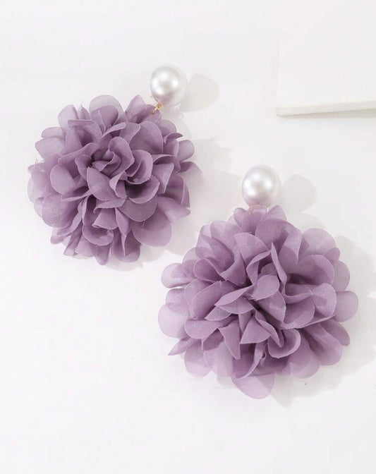 Pearl Flower Earrings