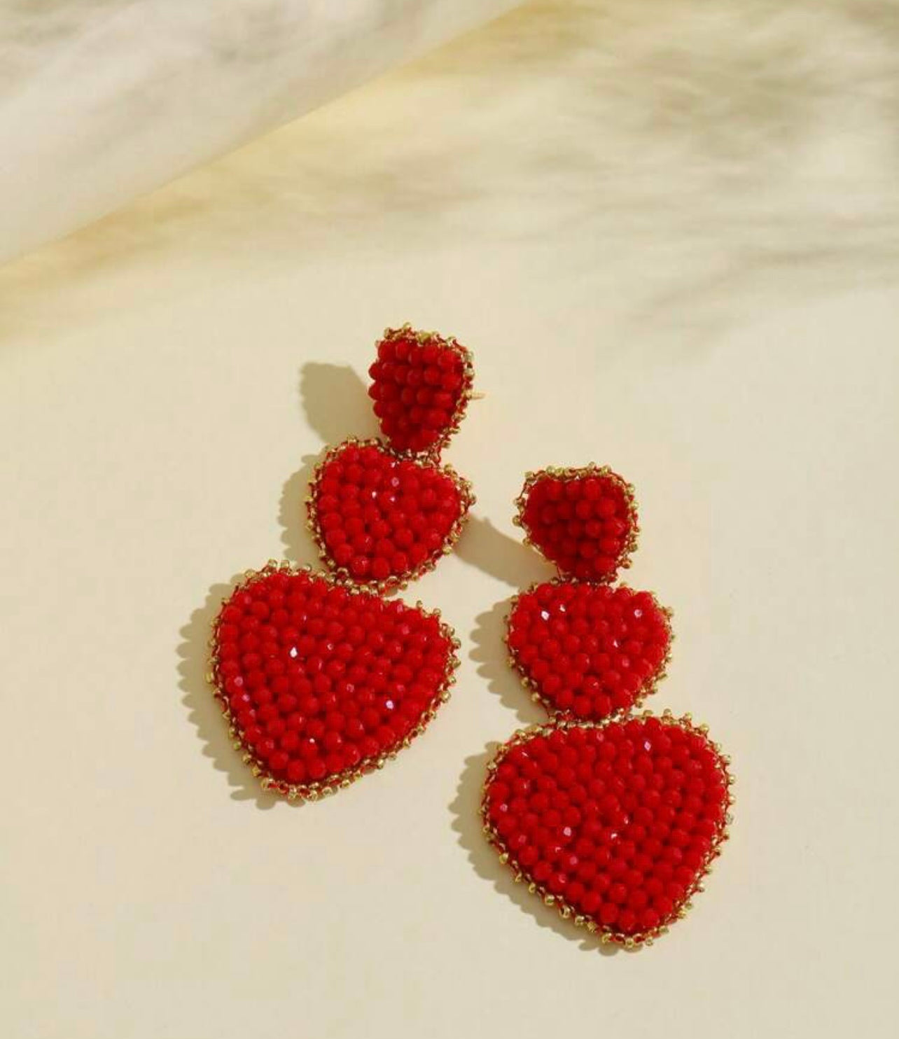 Triple Heart Earrings ￼