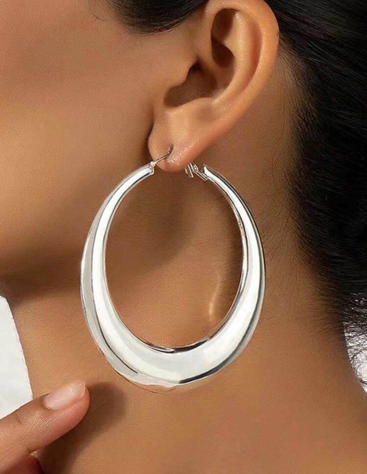 Sliver Crescent Earrings