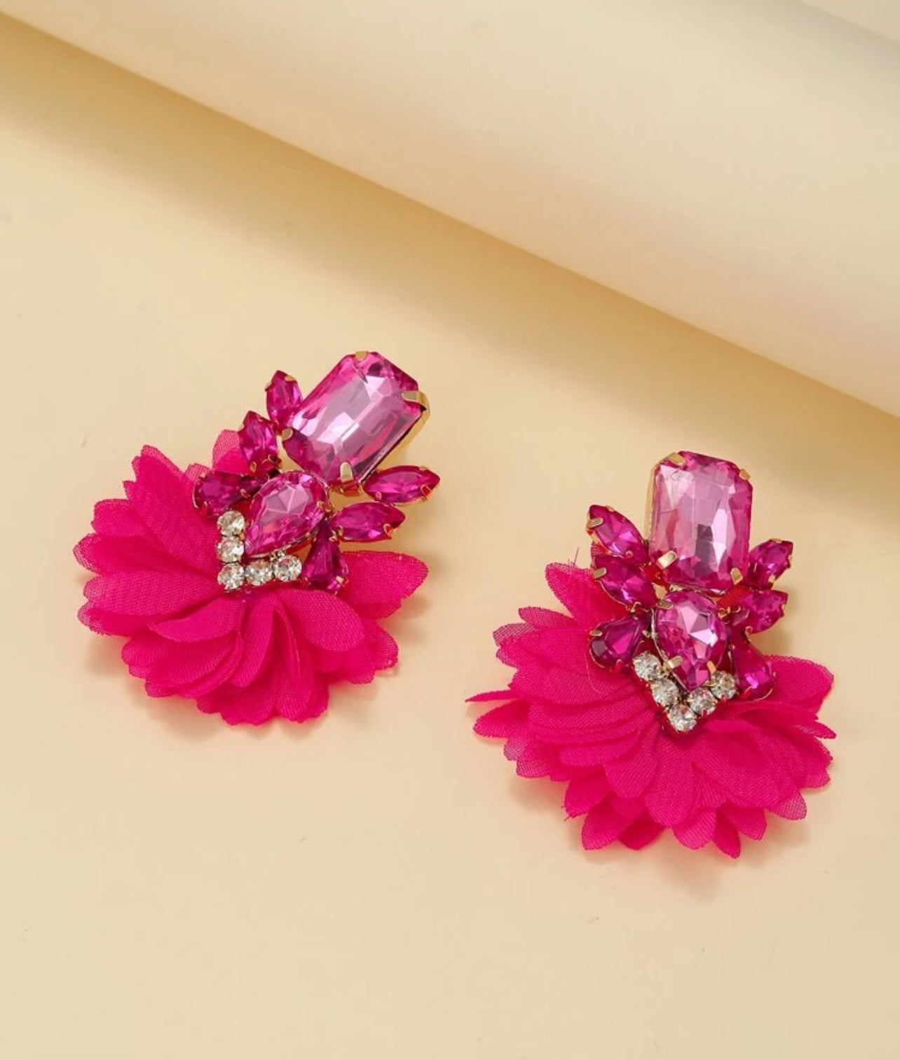 Royal Flower Stud Earrings