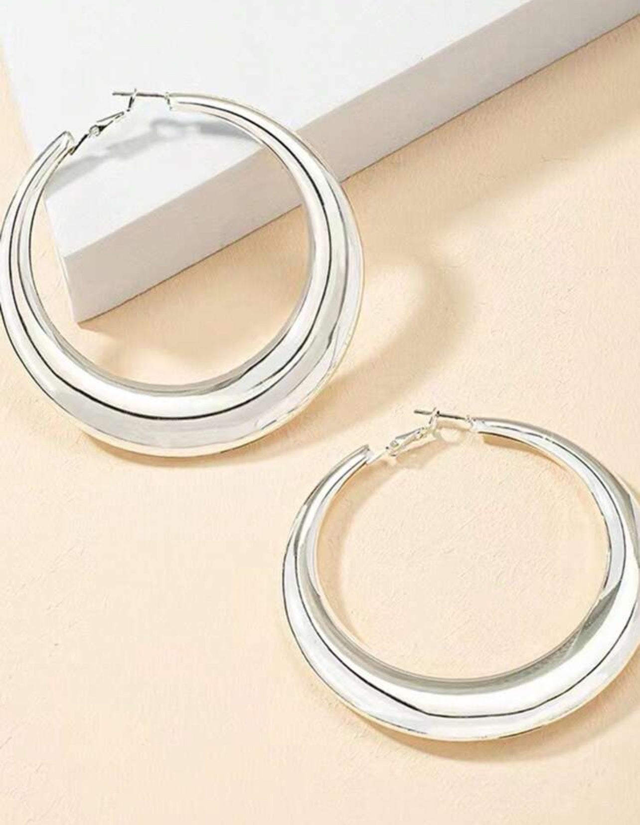 Sliver Crescent Earrings