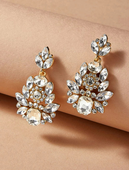 Water Drop Gemstone Earring