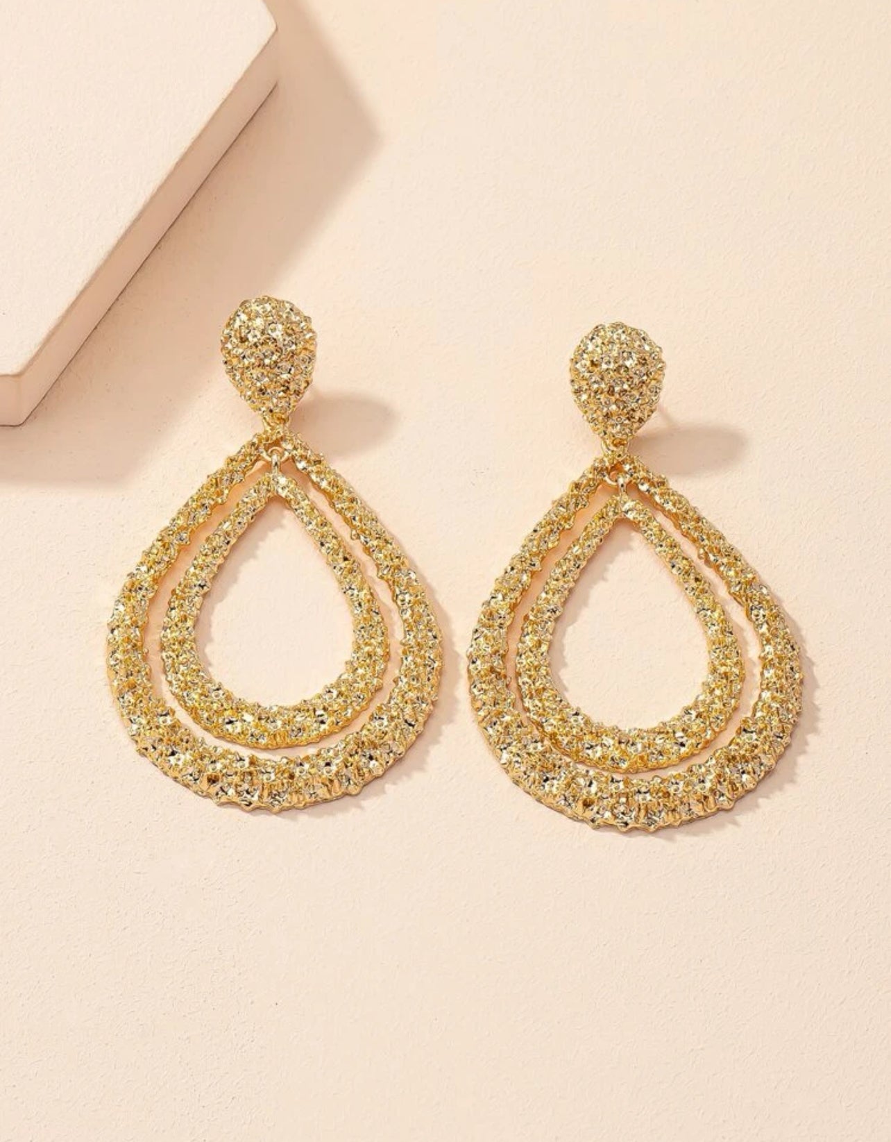 Shimmer Drop Earrings ￼