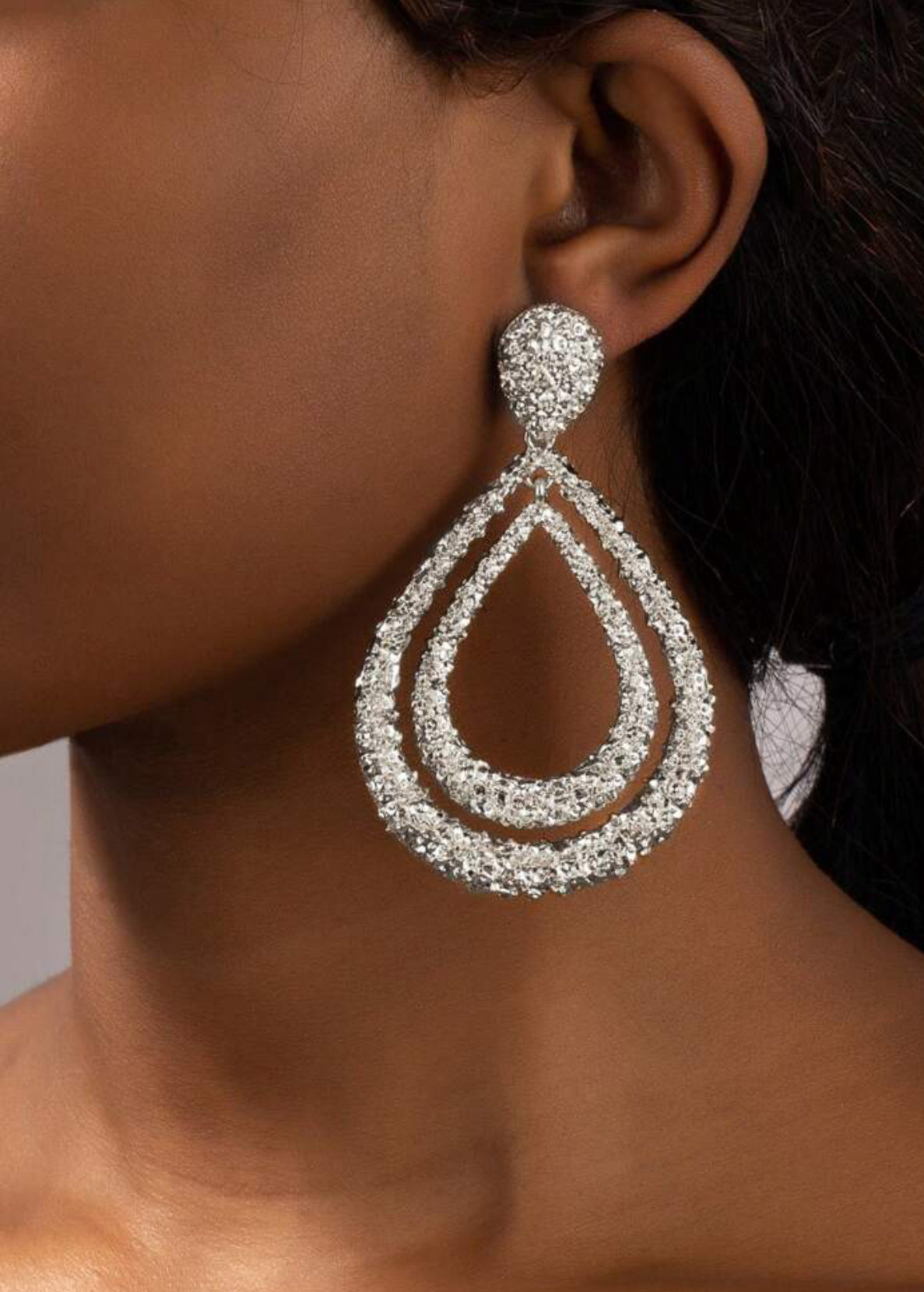 Shimmer Drop Earrings ￼