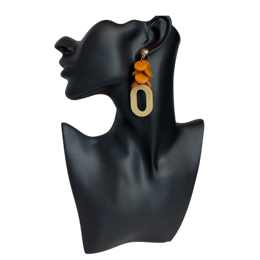 Honey Wooden Earrings