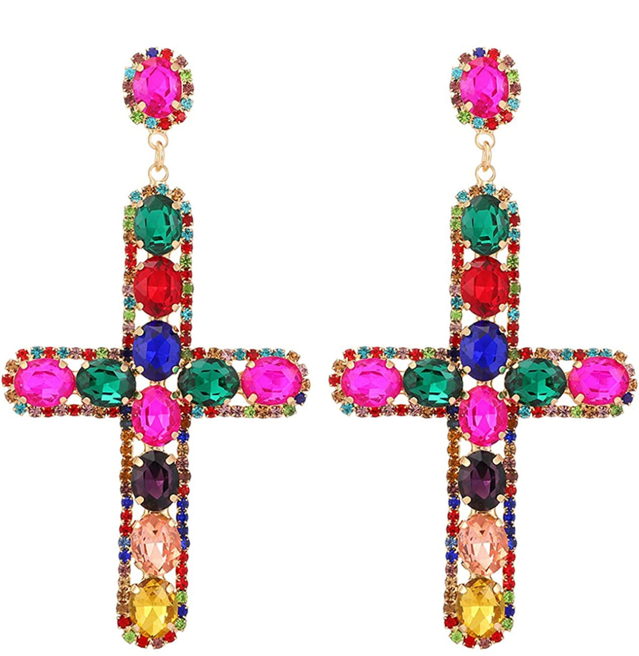 Sassy Cross Earrings