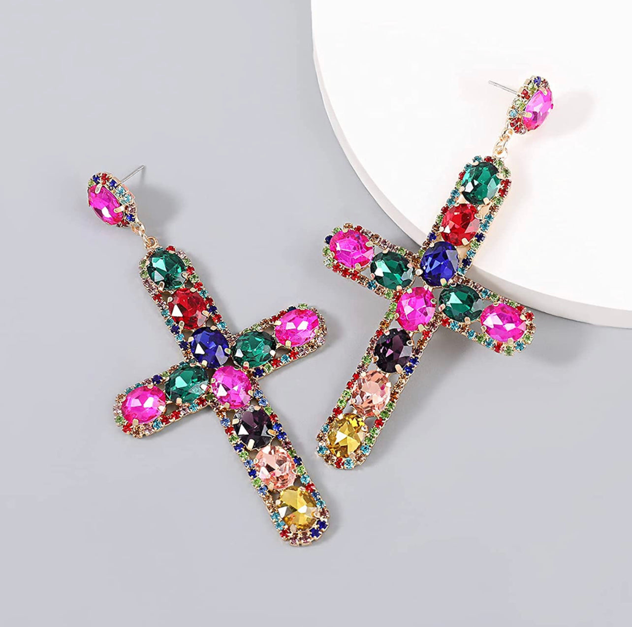 Sassy Cross Earrings