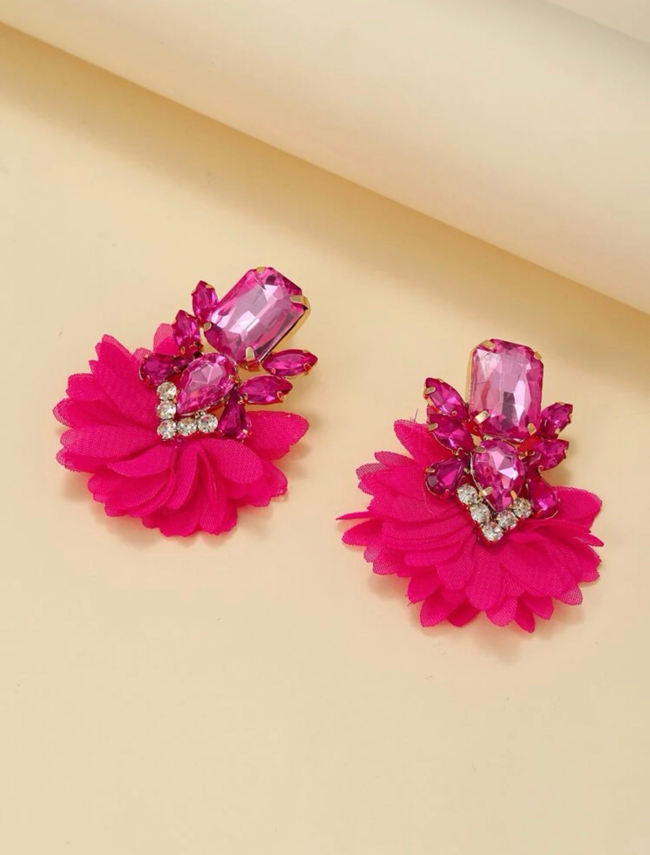 Royal Flower Stud Earrings